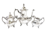 Vintage Silver Plate Coffee Tea Set Service Towle Grand Duchess Coffee & Tea Sets