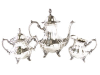 Vintage Silver Plate Coffee Tea Set Service Towle Grand Duchess Coffee & Tea Sets