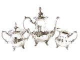 Vintage Silver Plate Coffee Tea Set Service Towle Grand Duchess Coffee & Tea Sets
