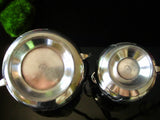 Antique James Tufts Silver Plate Sugar Bowl And Creamer