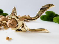 Antique Brass Nutcracker Squirrel Gold Holidays