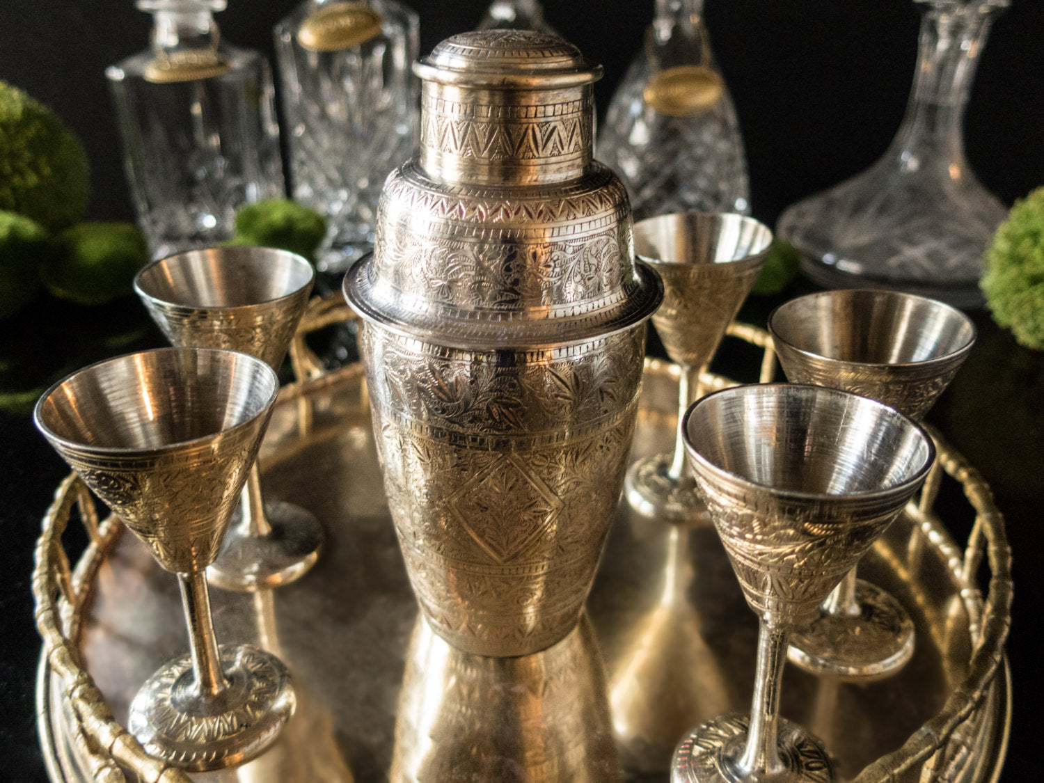 Vintage Cocktail Shaker Set