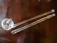 Vintage Punch Bowl Set Ruby Red Blown Glass With 12 Glasses Ladle And Stirring Stick Unique Set