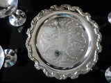 Vintage Silver Plate Champagne Glasses With Tray Weddings Parties Holidays