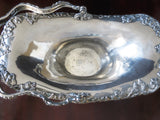 Antique Bride's Basket Cake Presentation Centerpiece Apollo Silver Co Quadruple Plate