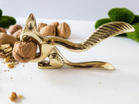 Antique Brass Nutcracker Squirrel Gold Holidays