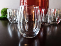 Vintage Punch Bowl Set Ruby Red Blown Glass With 12 Glasses Ladle And Stirring Stick Unique Set