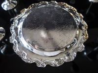 Vintage Silver Plate Champagne Glasses With Tray Weddings Parties Holidays