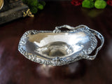 Antique Bride's Basket Cake Presentation Centerpiece Apollo Silver Co Quadruple Plate