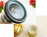 Vintage Gold And Teal Decanter Bottle Asian Design Chinoiserie