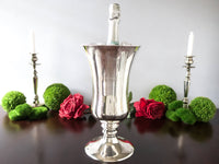 Vintage Silver Plate Urn Ice Bucket Vase Large Pottery Barn