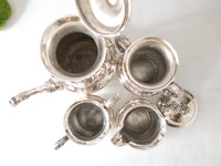 Antique Victorian Essex Silver Co Silver Plate Tea set