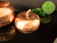 Vintage Ice Bucket Copper Bronze Apple Pumpkin Raymor Italy Mid Century Modern