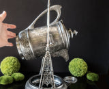 Antique Silver Plate Tilting Pitcher With Stand Aesthetic Victorian Middletown Silver Plate Co