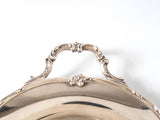 Vintage Ornate Silver Plate oval Serving Tray Rogers Reflections Tea Tray