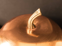Vintage Ice Bucket Copper Bronze Apple Pumpkin Raymor Italy Mid Century Modern
