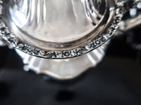 Vintage Silver Plate Coffee Tea Service Set Towle Grand Duchess Coffee Tea Creamer Sugar