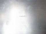 Antique Silver Plate Silent Butler Crumb Catcher Family Crest Deo Dante England