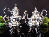 Vintage Silver Plate Tea Set Coffee Service Set Birmingham Silver Co Bsc Silver On Copper