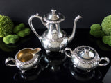 Vintage Silver Plate Coffee Service New Beverly Manor Wilcox IS 3 Piece Set