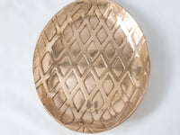 Vintage Brass Pineapple Tray Dish Tidbit Trinket Dish 14 1/2" x 9"