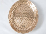 Vintage Brass Pineapple Tray Dish Tidbit Trinket Dish 14 1/2" x 9"
