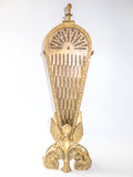 Vintage Brass Fireplace Screen Fireplace Fan Gargoyle Peacock Griffin Hollywood Regency Art Deco/ Art Nouveau