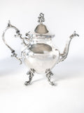 Vintage Silver Plate Tea Set Coffee Service Set BSC Birmingham Silver Co Silver On Copper