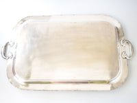 Antique Old Sheffield Plate Reproduction Serving Tray Butlers Tray Grape And Leaf Design 1800's