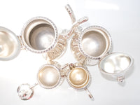 Vintage Silver Plate Coffee Tea Service Set Wallace 60LF Coffee Tea Sugar Creamer