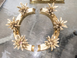 Brass Pineapple Candle Holders Centerpiece Hollywood Regency