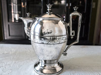 Antique Reed And Barton Silver Plate Ice Water Pitcher Circa 1867