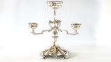 Antique Silver Plate Epergne Figural Griffin Dragon Elkington & Co England 1864