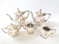 Antique Silver Plate Tea Set Coffee Service By Wallace Bros