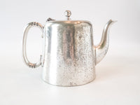 Antique Ashdown Park Hotel Silver Soldered Teapot Surrey England 1800s James Dixon & Sons