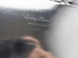 Vintage Ornate Silver Plate Footed Serving Tray Spring Flower Wm Rogers 27"
