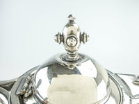 Antique Silver Plate Ice Water Pitcher Insulated Figural Woman Wilcox Silver Plate