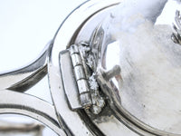 Antique Silver Plate Ice Water Pitcher Insulated Figural Woman Wilcox Silver Plate