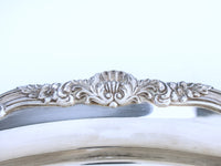 Vintage LG Silver Plate Serving Tray Butler Tray Oval Poole