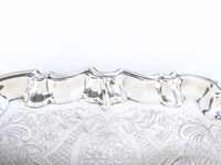 Vintage Silver Plate Bristol By Poole Butler Tray Oval Serving Tray 70