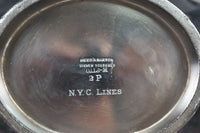 Railroad Silver Soldered Pitcher Creamer NYC Lines Railroad Reed & Barton Train Dining Car 1929