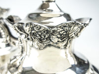 Antique Silver Plate Victorian Tea Set Coffee Service Superior Plate Circa 1800s