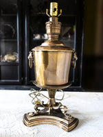 Vintage Frederick Cooper Lamp Brass Lion Knocker Lion Footed Urn Style Table Lamp