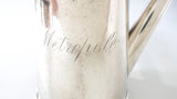 Antique Large Hotel Metropole NY Soldered Coffee Pot Teapot Chocolate Pot 36 oz
