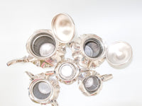 Antique Silver Plate Tea Set Coffee Service By Wallace Bros