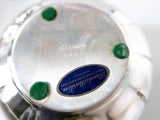 Vintage Silver Plate Lotus Frog Vase By Reed And Barton 4 Pieces