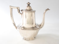 Antique Silver Soldered Teapot 1920 FCC Railroad Hotel Restaurant Club