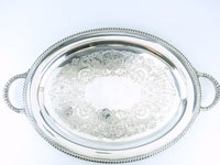 Vintage Silver Plate Serving Tray Brandon Hall Webster Wilcox Serving Trays