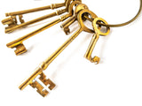 Railroad Key Adlake ACL RR Brass Skeleton Keys Set Atlantic Coast Line