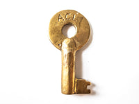 Railroad Key Adlake ACL RR Brass Skeleton Keys Set Atlantic Coast Line